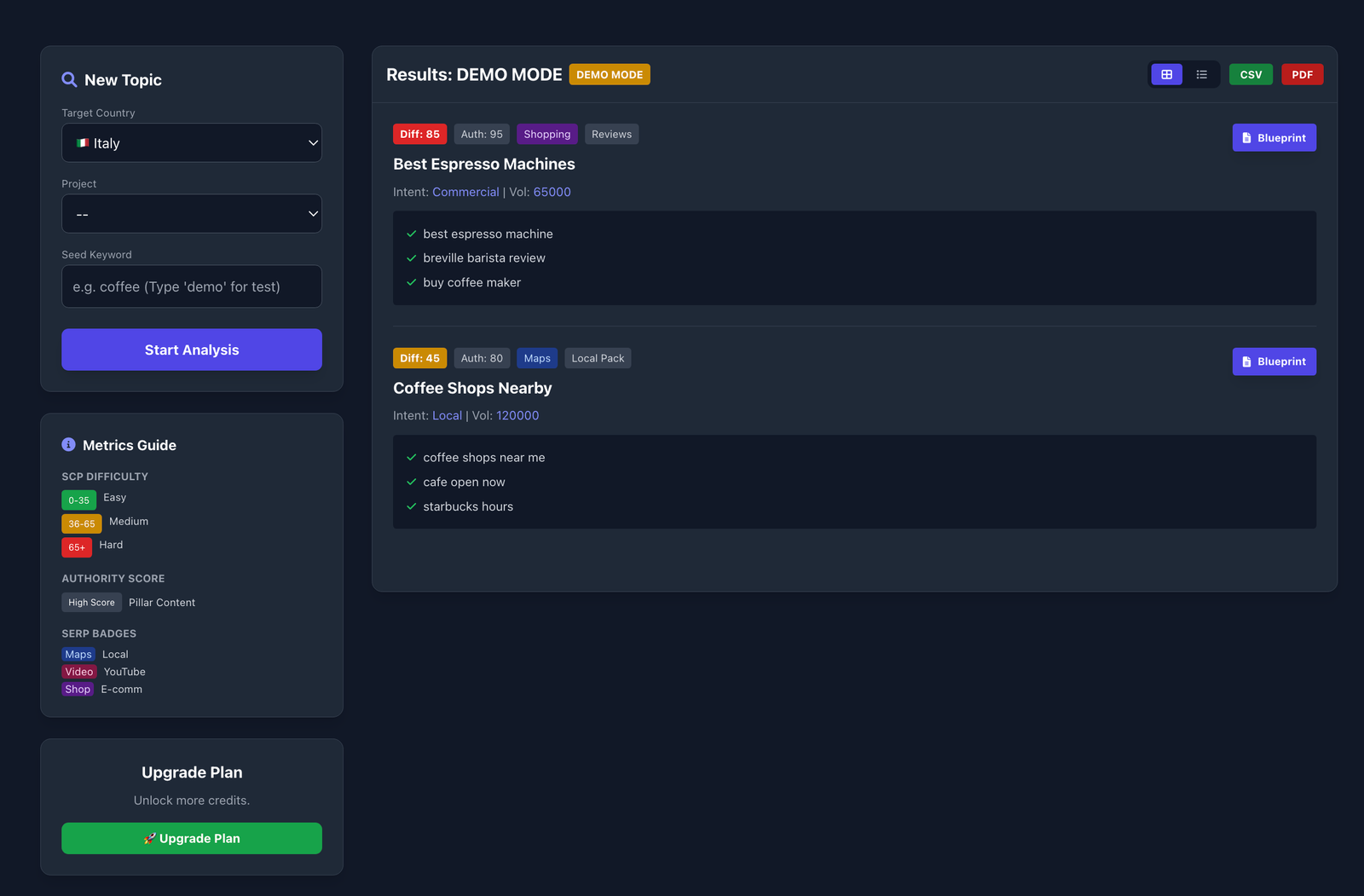 App Dashboard Interface